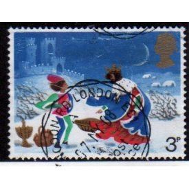 Great Britain 1973 Christmas 3p King Wenceslas Used 2 SG 946 Sc 712 stamp