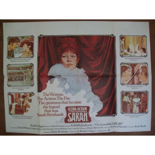 THE INCREDIBLE SARAH Glenda Jackson, Daniel Massey 1976 Movie Quad Poster