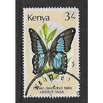 KENYA 1988 BUTTERFLIES 3s PAPILIO DESMONOI SG 443 FINE USED