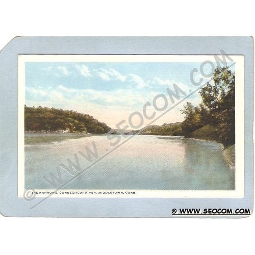CT Middletown Postcard The Narrows Connecticut River ct_box3~1327
