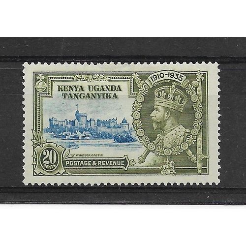 KUT.SG124 20c Light Blue and Olive-Green.Mounted Mint.Aug19
