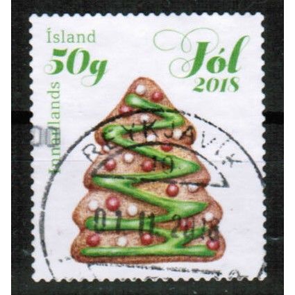 2018 Iceland Sc# 1482 - Christmas Biscuit - 50g (195kr) used