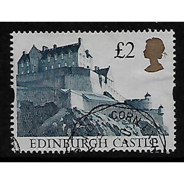 GREAT BRITAIN 1992 £2 BLACKISH BLUE & GOLD EDINBURGH CASTLE SG 1613 FINE USED