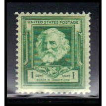 864 1c Henry Longfellow Fine MNH KA2520