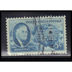 Used 933 5c Franklin Roosevelt Fine KA7952
