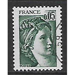 FRANCE 1981 5c GREEN SABINE SG 2212 FINE USED