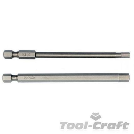 Yato professional long 100mm HEX TAMPERPROOF screwdriver bits 4&6mm set of 2