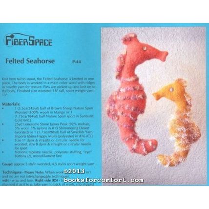 Felted Seahorse P-44