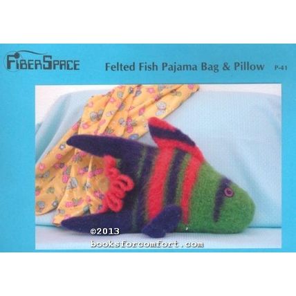 Felted Fish Pajama Bag & Pillow P-41