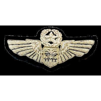 US AIR FORCE MASTER NAVIGATOR OBSERVER WINGS SILVER BULLION 3 INCH CP HAND MADE