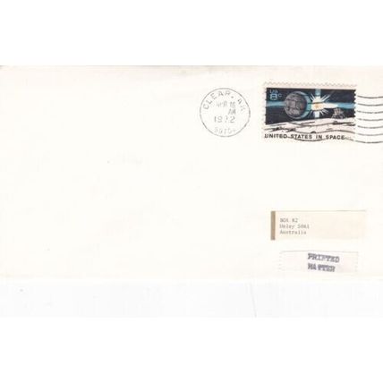 United States 1972 Clear Arkansas - Australia Cover Clear cancel typed VGC