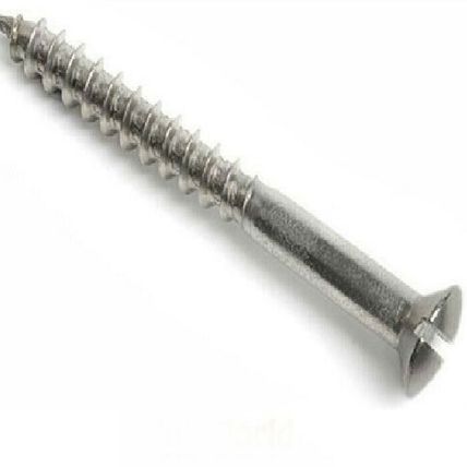 WOOD SCREWS A2 STAINLESS STEEL 3mm 3.5mm 4mm 5mm SLOTTED RAISED COUNTERSUNK