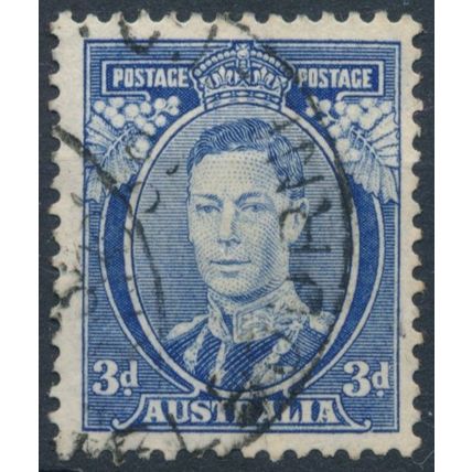 KGVI: 3d Die Ia - Australia 1937 - FH - SG 168b