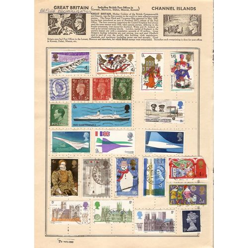 Great Britain 24 on album page with George VI Edward VIII and M Concorde High FV