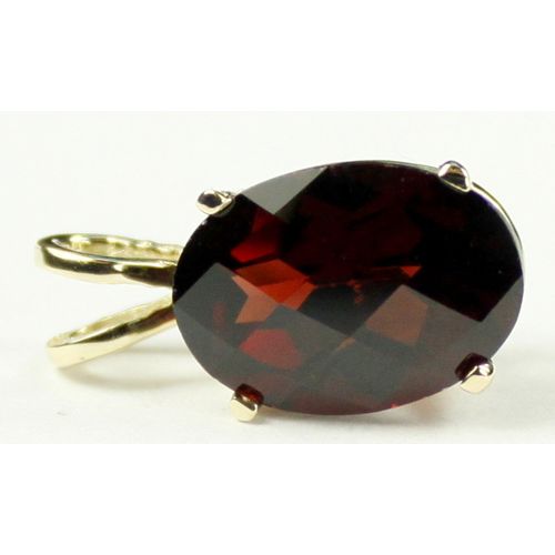 Mozambique Garnet, 14KY Gold Pendant, P004