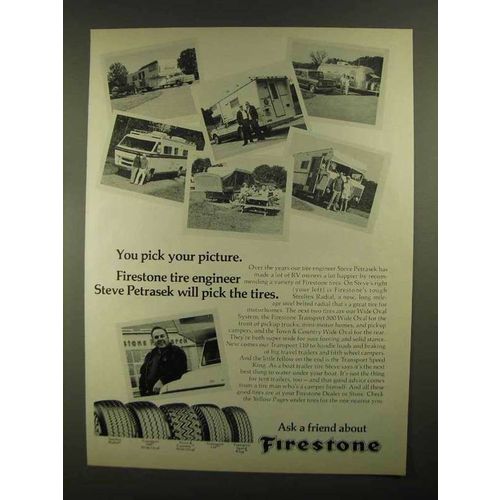 1977 Firestone Tires Ad - Transport 500 110 Speed King