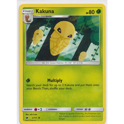 Pokemon Sun & Moon Crimson Invasion 2/111 Kakuna