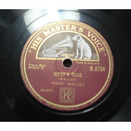 Fats Waller - Alligator Crawl / Vipers Drag 78 rpm HMV