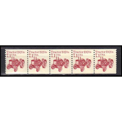 2127 7.1c Tractor Fine MNH Dry Gum PNC 1/5 X0660
