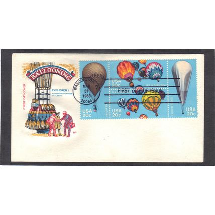 FDC HF 2032-2035 20 Balloons (Cachet-U/A) CV40595