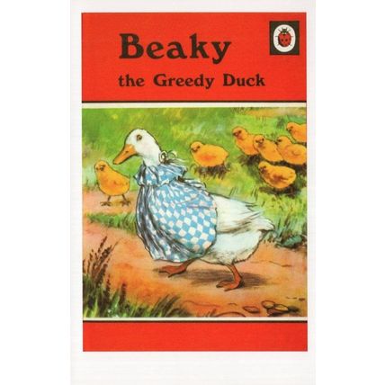 Beaky The Greedy Duck Bird Ladybird First Edition Book Postcard