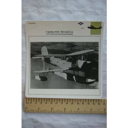 Curtiss SOC Seagull - USA - Seaplane - Collectors Club Card