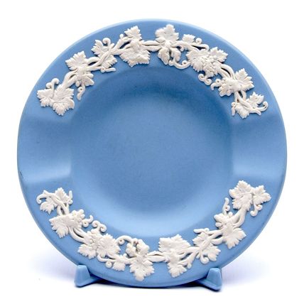 Medium Wedgwood Blue Plate Bowl Clip Display Stand x 2