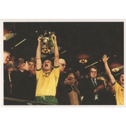 Norwich Football FC Vs Sunderland Milk Cup Victory in 1985 Postcard