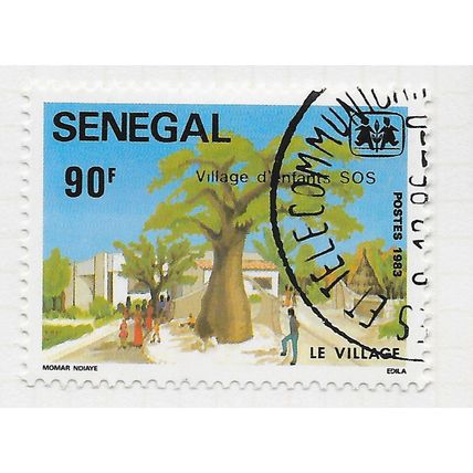 SENEGAL 1983 SOS CHILDRENS VILLAGES PRIMARY SCHOOLING BUILDING CHILDREN TREE