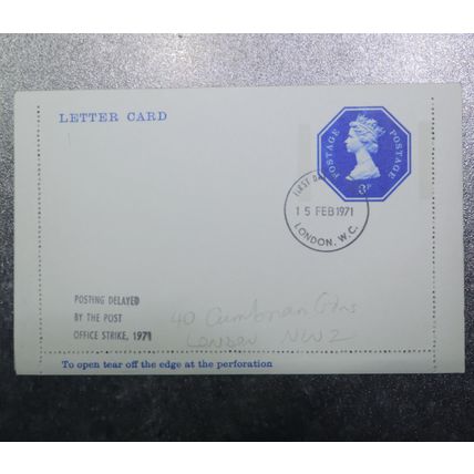 GB STAMPS Letter Card letter 3p 1971 ~~L@@K~~