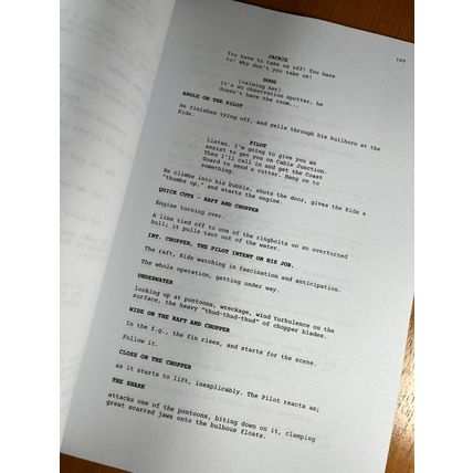 Jaws 2 Script Signed- Autograph Reprints- Full Script- 130 Pages Long
