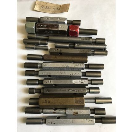 MIXED LOT GO NO GO PLUG GAGES,.420,.421,.427,.435,.428,.433,.424  ,.426,.436 ,ES