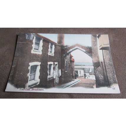 Early J Welch Postcard - York Gate scene - Broadstairs, Kent