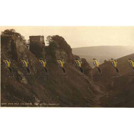 Cave Dale & Castle, Derbyshire, 9252 Judges Postcard