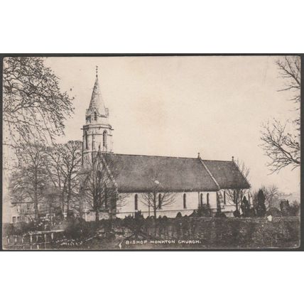 Bishop Monkton Church, Yorkshire, 1908 - Shaftoe Postcard
