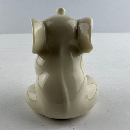 Lenox China Elephant Figurine White and Gold Vintage Collectible