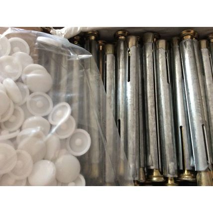 100 WINDOW / DOOR HOLLOW WALL METAL ANCHORS FIXINGS 10mm x 92mm