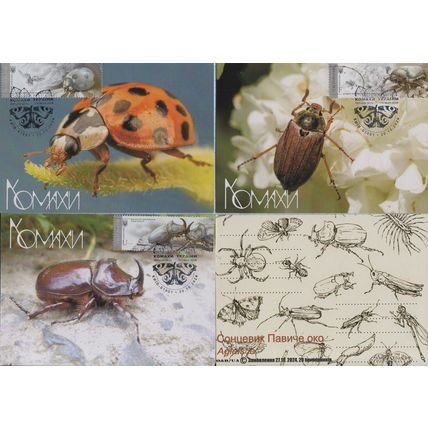 UKRAINE Maxi cards Kyiv. Fauna. Insects of Ukraine. 30.10.2024