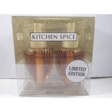 1 box of 2 Bath & Body Works Wallflower Refill Bulb Kitchen Spice Ltd Ed