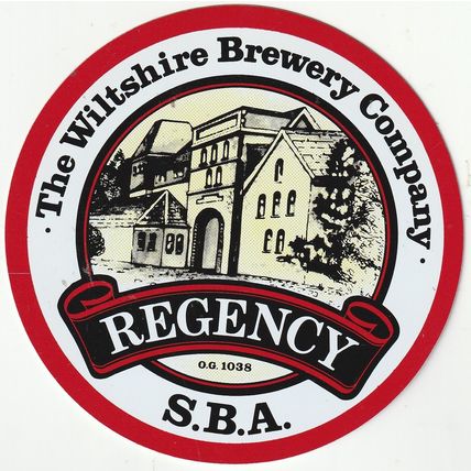 UNUSED LAMINATED PUMP CLIP FRONT - WILTSHIRE BREWERY COMPANY - REGENCY S.B.A.