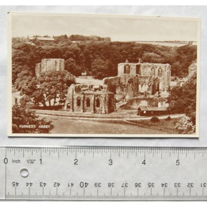 vintage postcard Furness Abbey