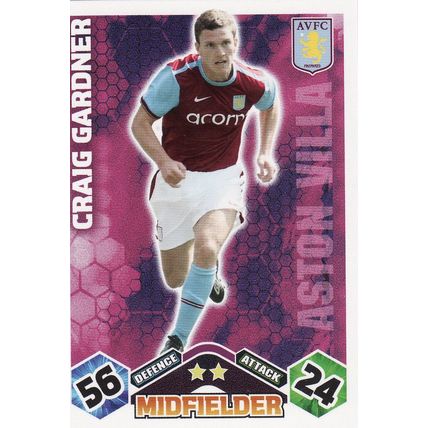 Match Attax 2009/2010 Craig Gardner Aston Villa