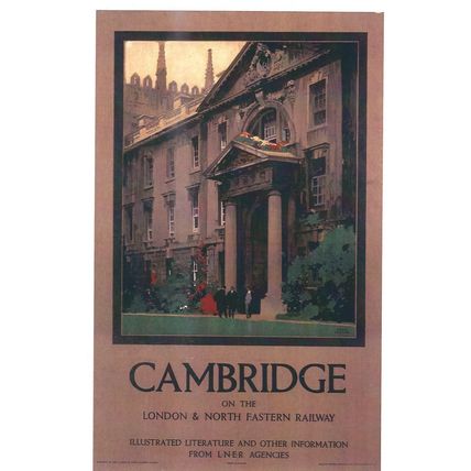 UK RAIL ADVERISING L.N.E.R. CAMBRIDGE CARD NO 10326113