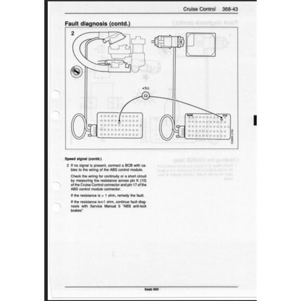 Saab 900 Electrical System Workshop Manual 1994 199321103 PDF