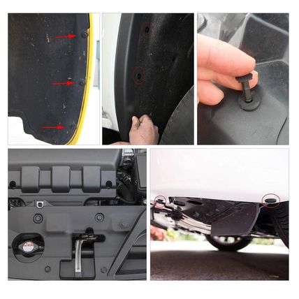GOOACC - GRC-33 240PCS Bumper Retainer Clips Car Plastic Rivets Fasteners Push R