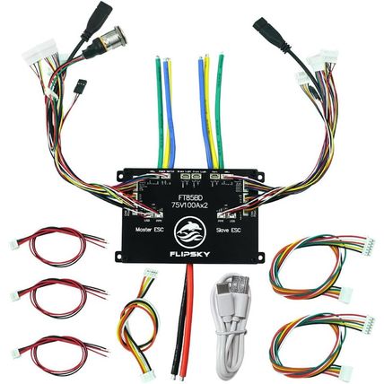 FLIPSKY FT85BD Dual ESC 84V 200A with Aluminum Case Non-Vesc for Electric Skateb