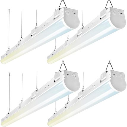 40W LED Tunable Shop Light 4FT, 3500K/4000K/5000K CCT Selectable LED Suspended L