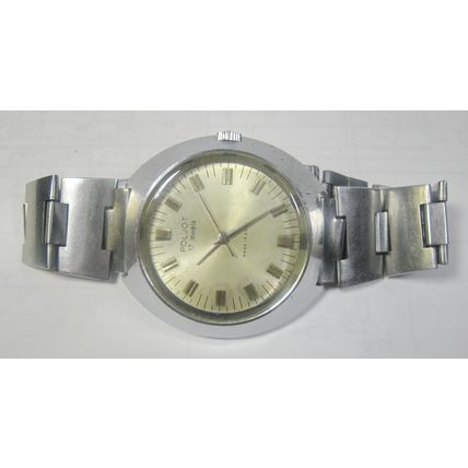 Vintage Big Case POLJOT Soviet Mechanical Men's 17j Watch USSR wristwatch 1970'
