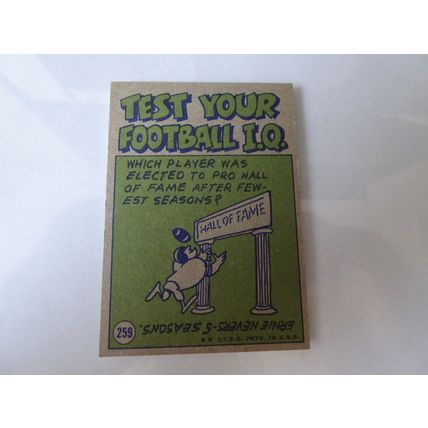 1972 Topps Football Card # 259 Larry Csonka Pro Action VG-Ex (4) Miami Dolphins