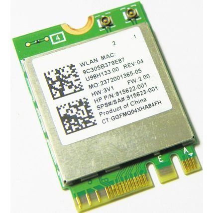 HP WLAN RT Cartier AC Realtek 802.11AC Bluetooth Wifi Adapter Card 915622-001